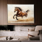 Horses 050 Canvas Art 90 x 60 cm / Stretched on hidden frame