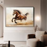 Horses 050 Canvas Art 90 x 60 cm / Stretched on hidden frame