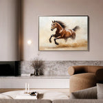 Horses 050 Canvas Art 90 x 60 cm / Stretched on hidden frame