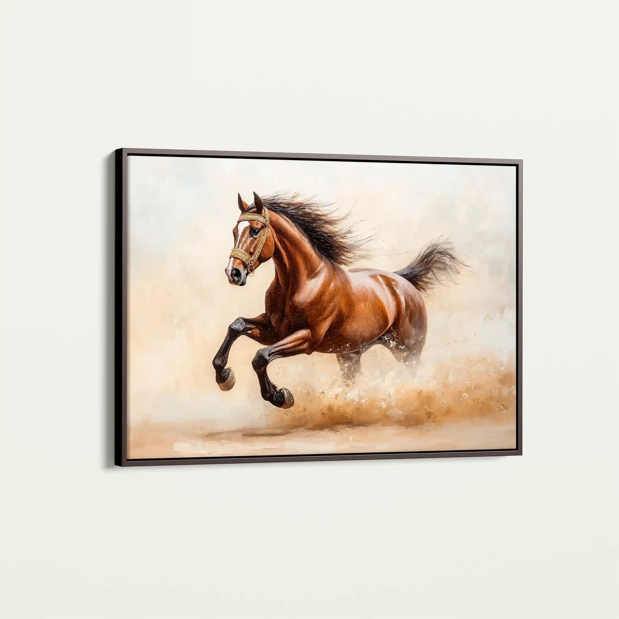 Horses 050 Canvas Art 90 x 60 cm / Stretched on hidden frame