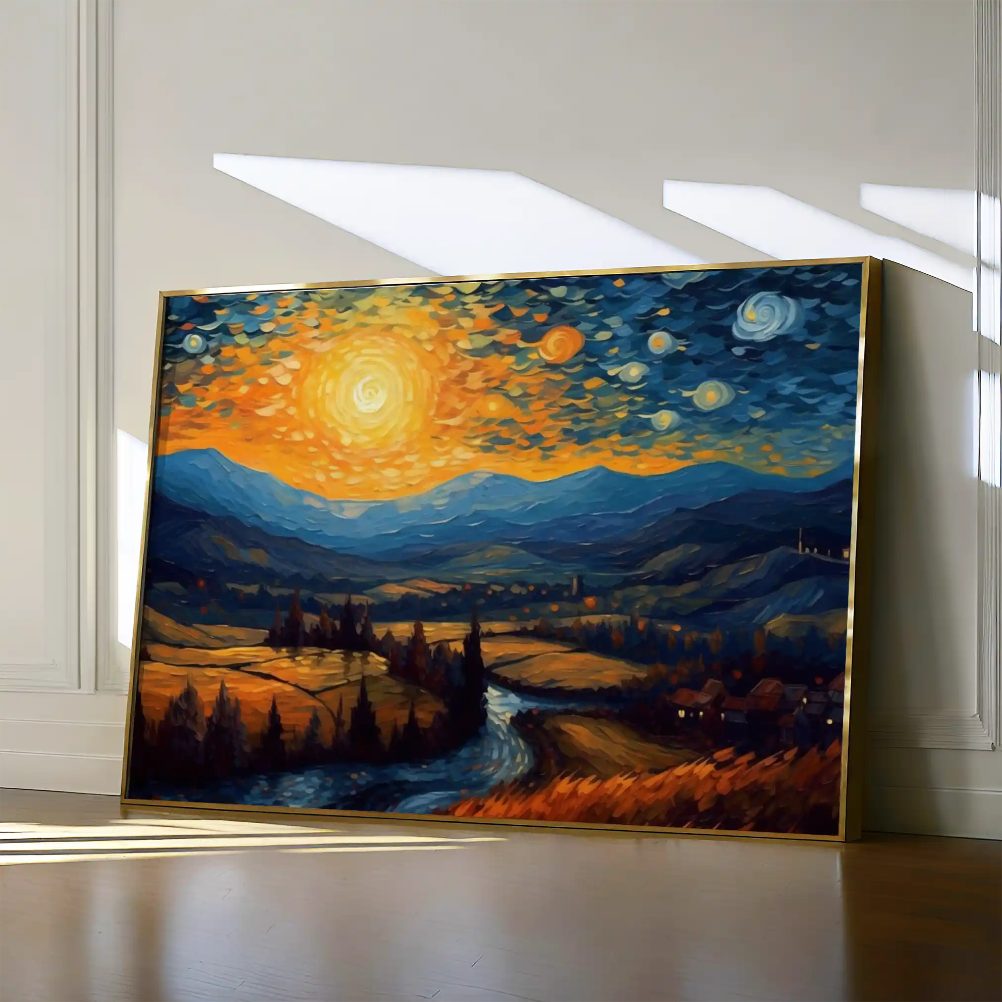 Landscape 050 Canvas Art 90 x 60 cm / Stretched on hidden frame