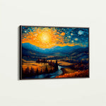 Landscape 050 Canvas Art 90 x 60 cm / Stretched on hidden frame