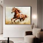Horses 051 Canvas Art 90 x 60 cm / Stretched on hidden frame