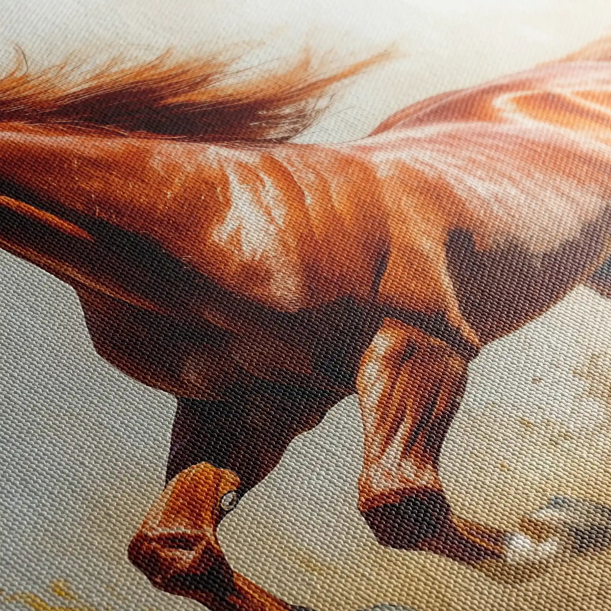 Horses 051 Canvas Art 90 x 60 cm / Stretched on hidden frame