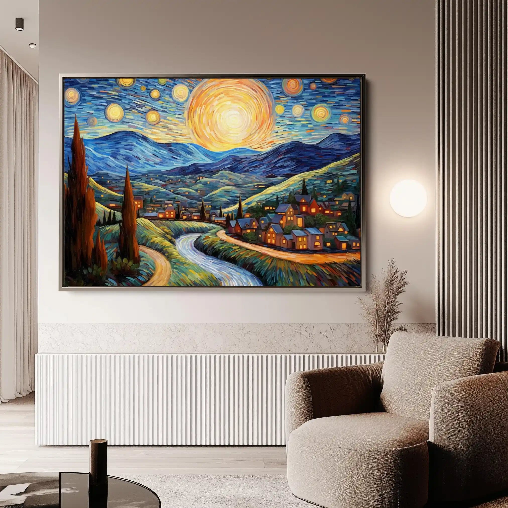 Landscape 051 Canvas Art 90 x 60 cm / Stretched on hidden frame
