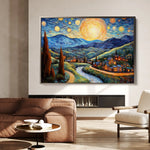 Landscape 051 Canvas Art 90 x 60 cm / Stretched on hidden frame