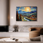Landscape 051 Canvas Art 90 x 60 cm / Stretched on hidden frame