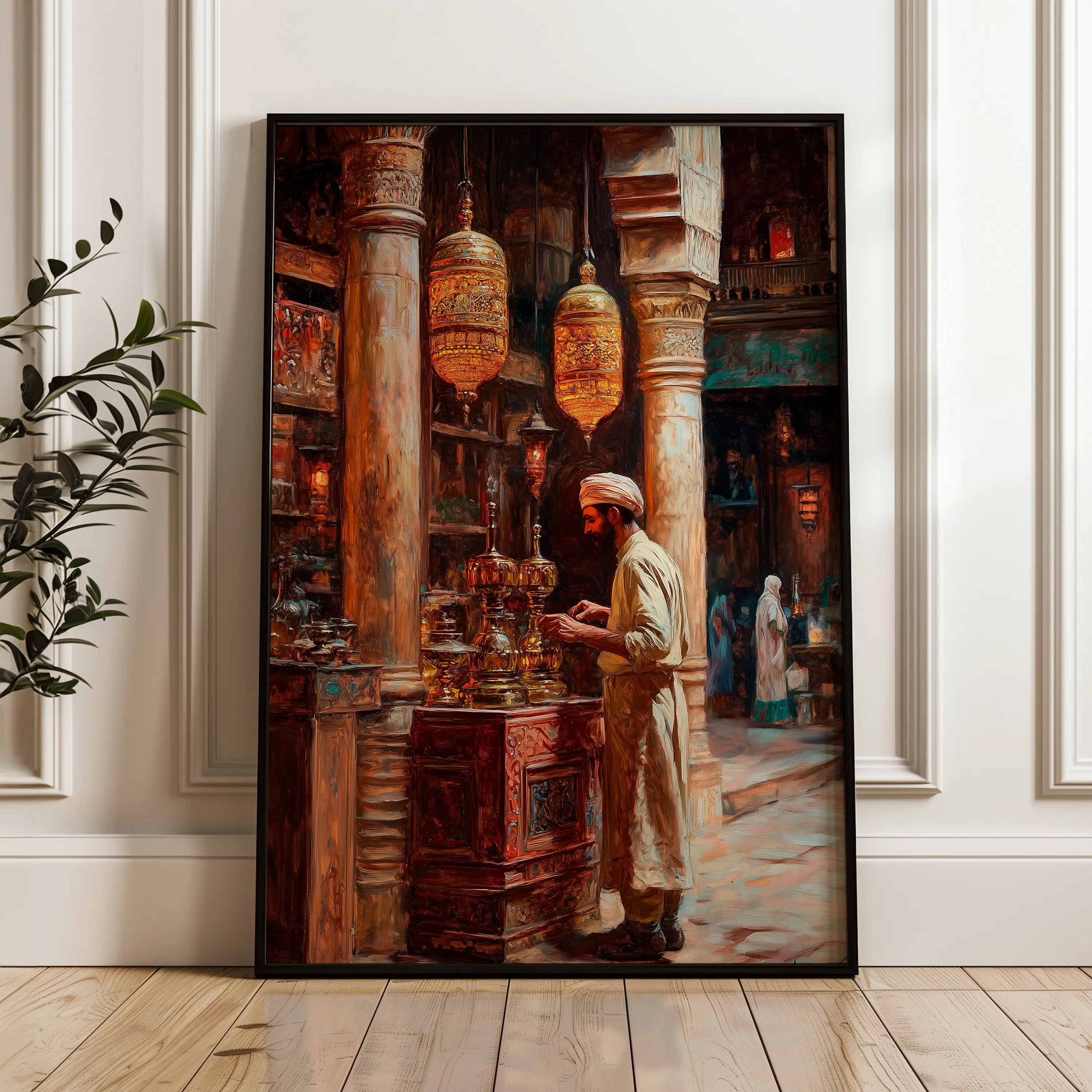 Orientalist Canvas Wall Art WAD051-OR 90 x 60 cm / Stretched on hidden frame
