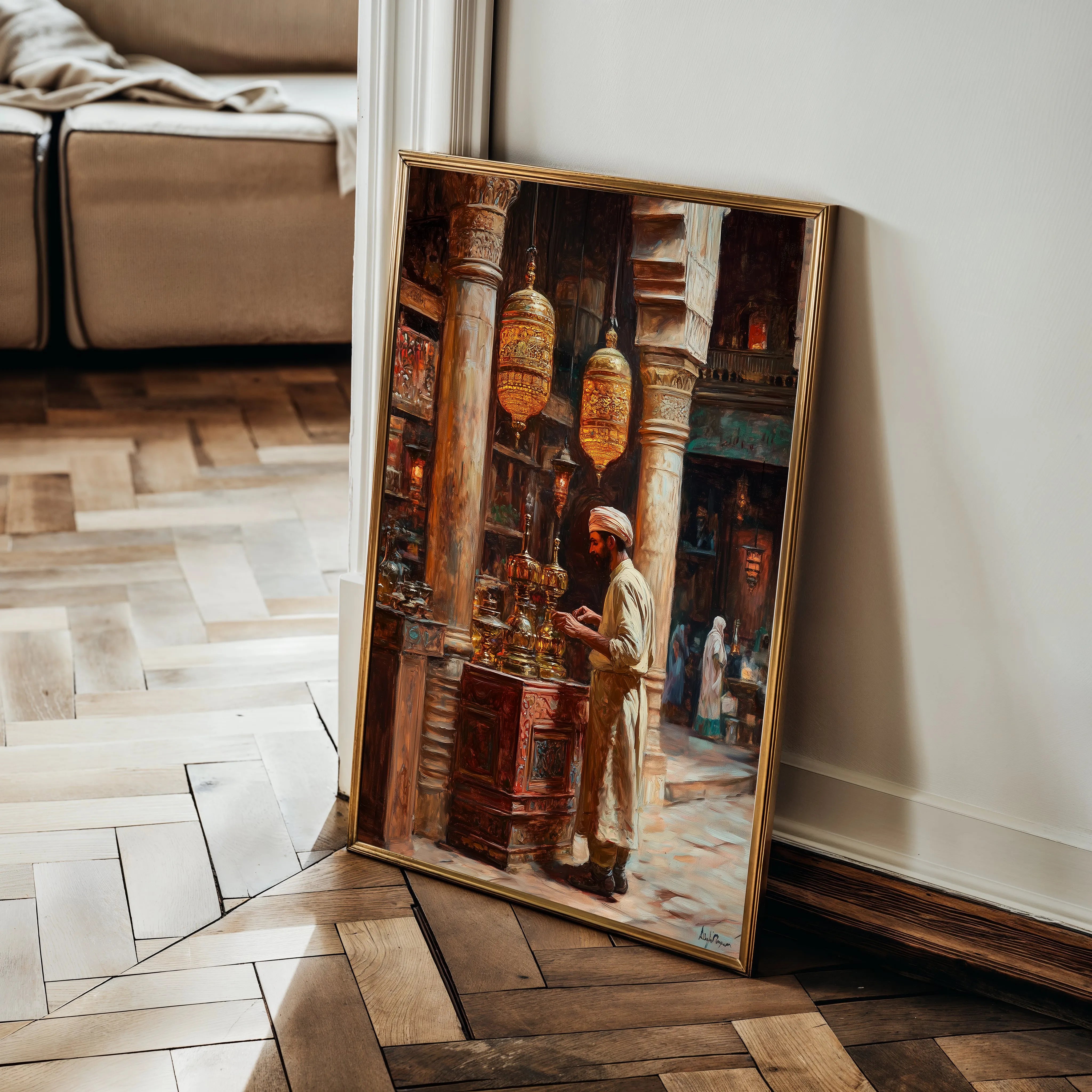 Orientalist Canvas Wall Art WAD051-OR 90 x 60 cm / Stretched on hidden frame