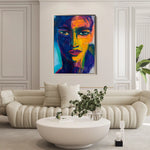 Portrait 051 Canvas Art 90 x 60 cm / Stretched on hidden frame