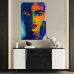 Portrait 051 Canvas Art 90 x 60 cm / Stretched on hidden frame
