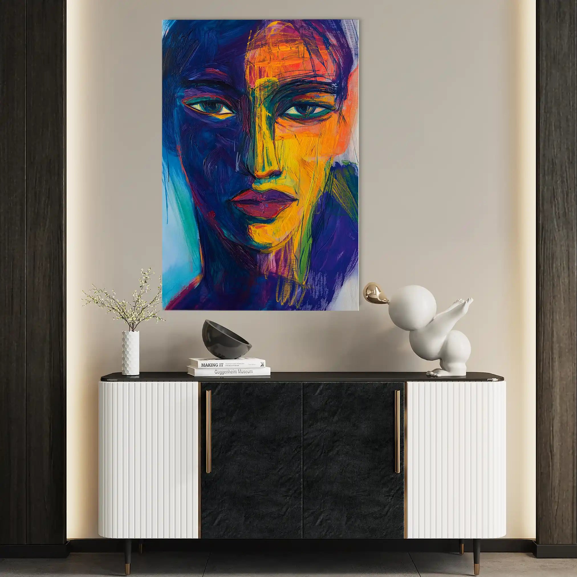 Portrait 051 Canvas Art 90 x 60 cm / Stretched on hidden frame