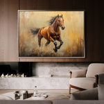 Horses 052 Canvas Art 90 x 60 cm / Stretched on hidden frame