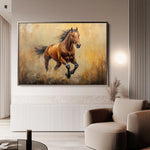 Horses 052 Canvas Art 90 x 60 cm / Stretched on hidden frame