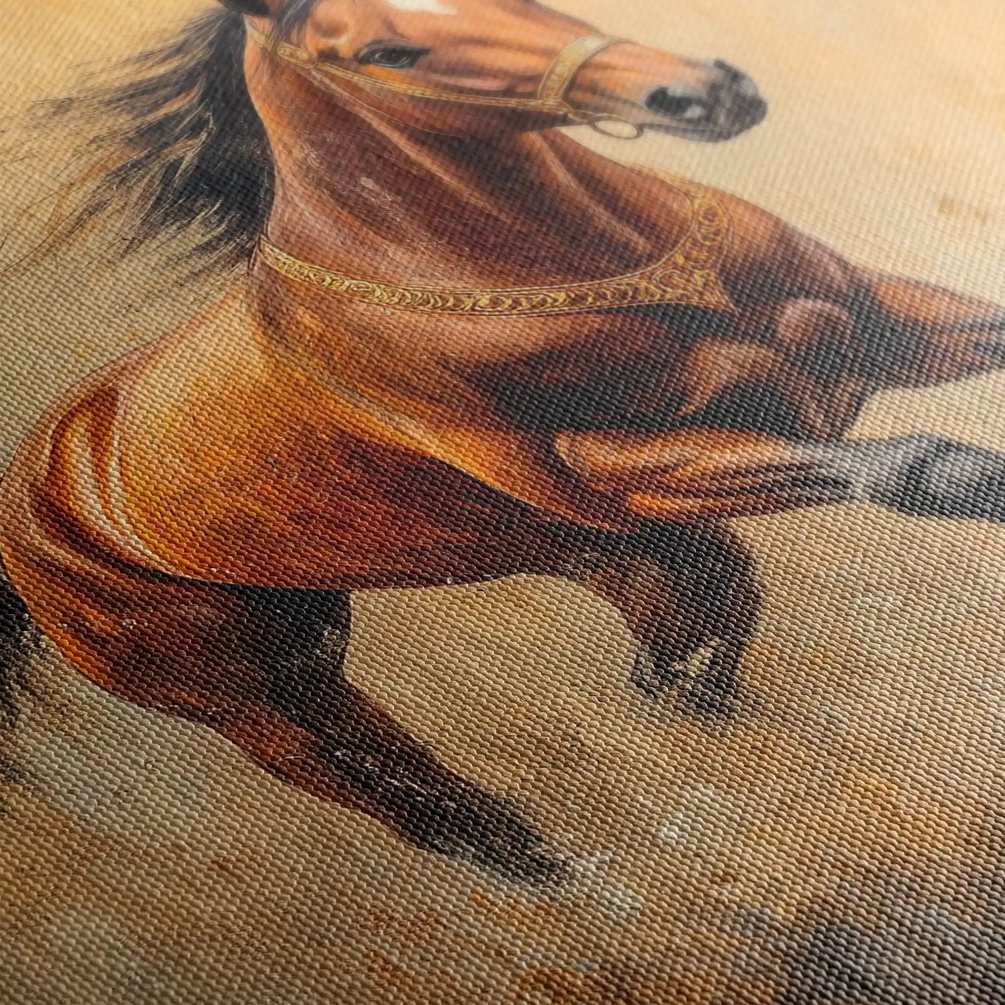 Horses 052 Canvas Art 90 x 60 cm / Stretched on hidden frame