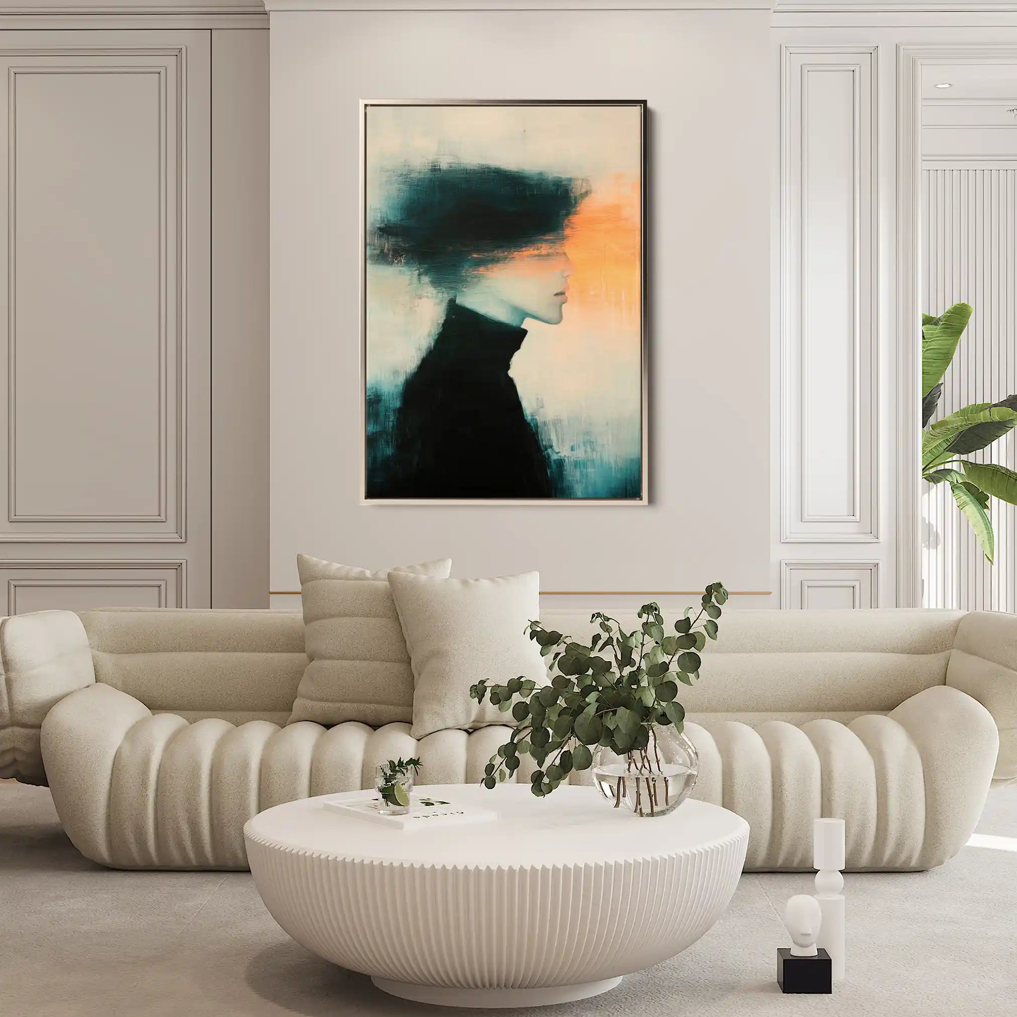 Portrait 052 Canvas Art 90 x 60 cm / Stretched on hidden frame