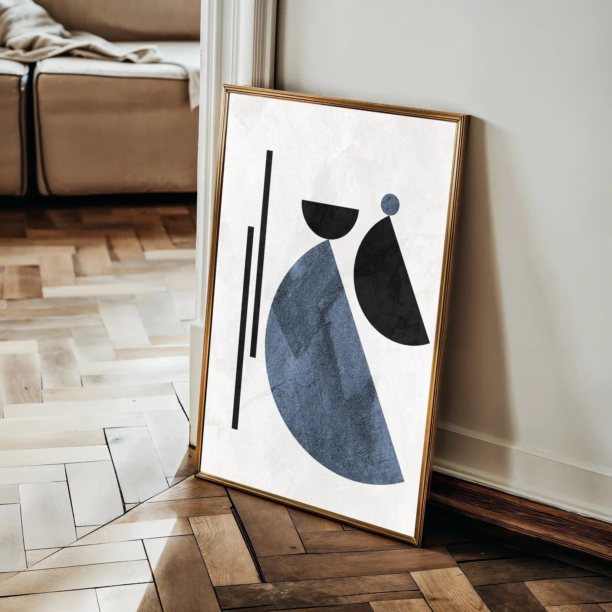 Abstract Canvas Wall Art WAD053-A 90 x 60 cm / Stretched on hidden frame