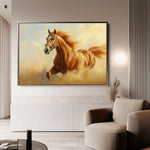 Horses 053 Canvas Art 90 x 60 cm / Stretched on hidden frame