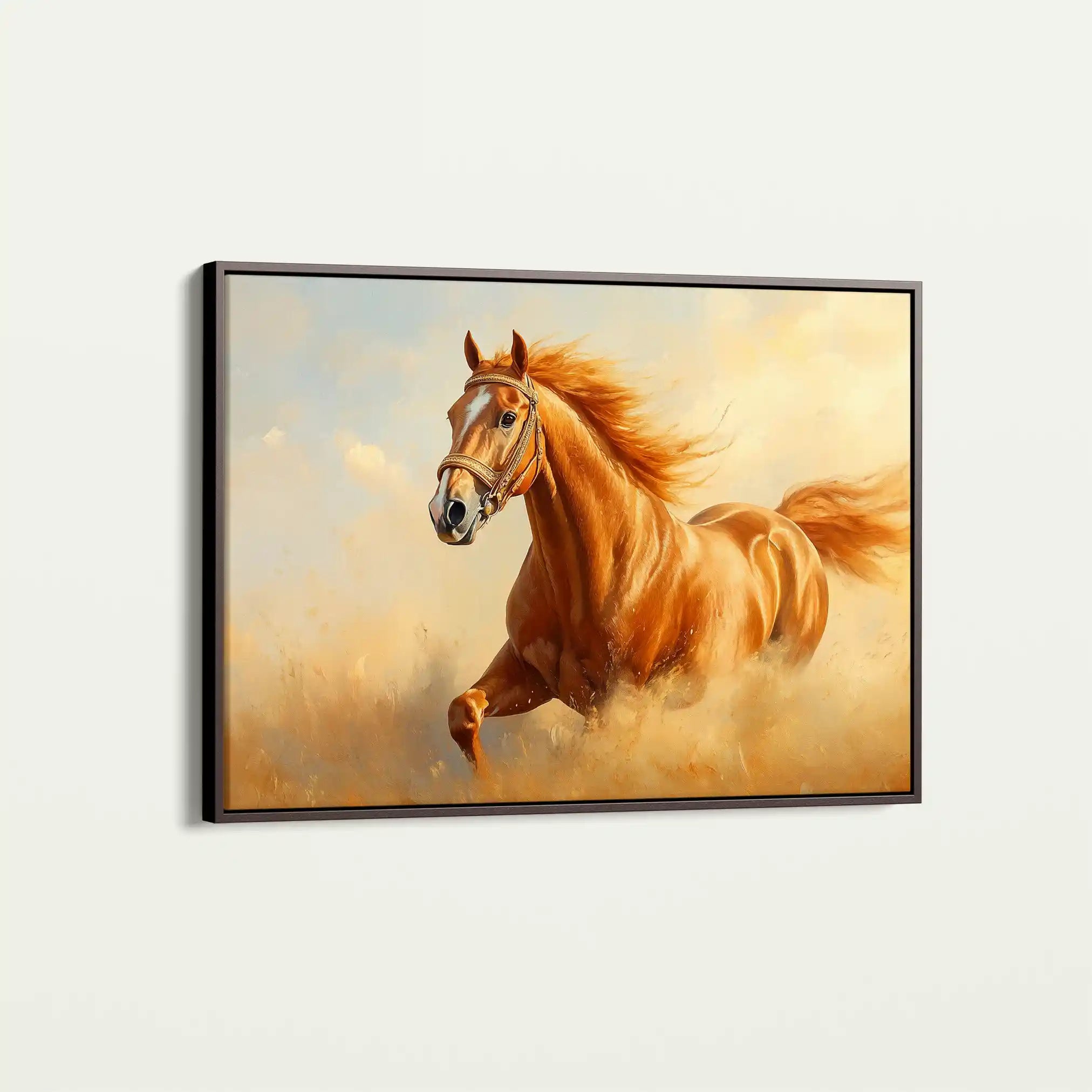 Horses 053 Canvas Art 90 x 60 cm / Stretched on hidden frame