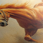 Horses 053 Canvas Art 90 x 60 cm / Stretched on hidden frame