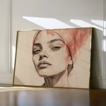Portrait 053 Canvas Art 90 x 60 cm / Stretched on hidden frame