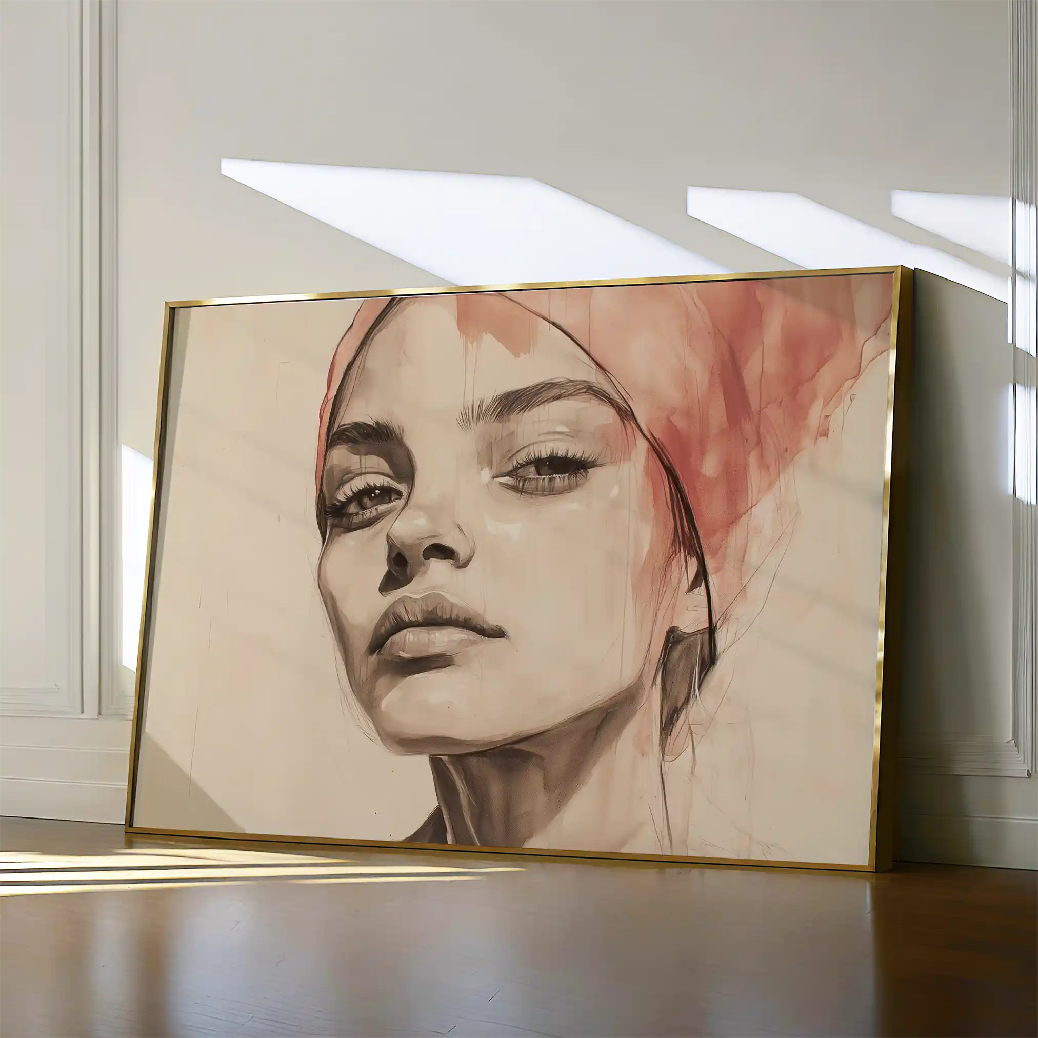 Portrait 053 Canvas Art 90 x 60 cm / Stretched on hidden frame