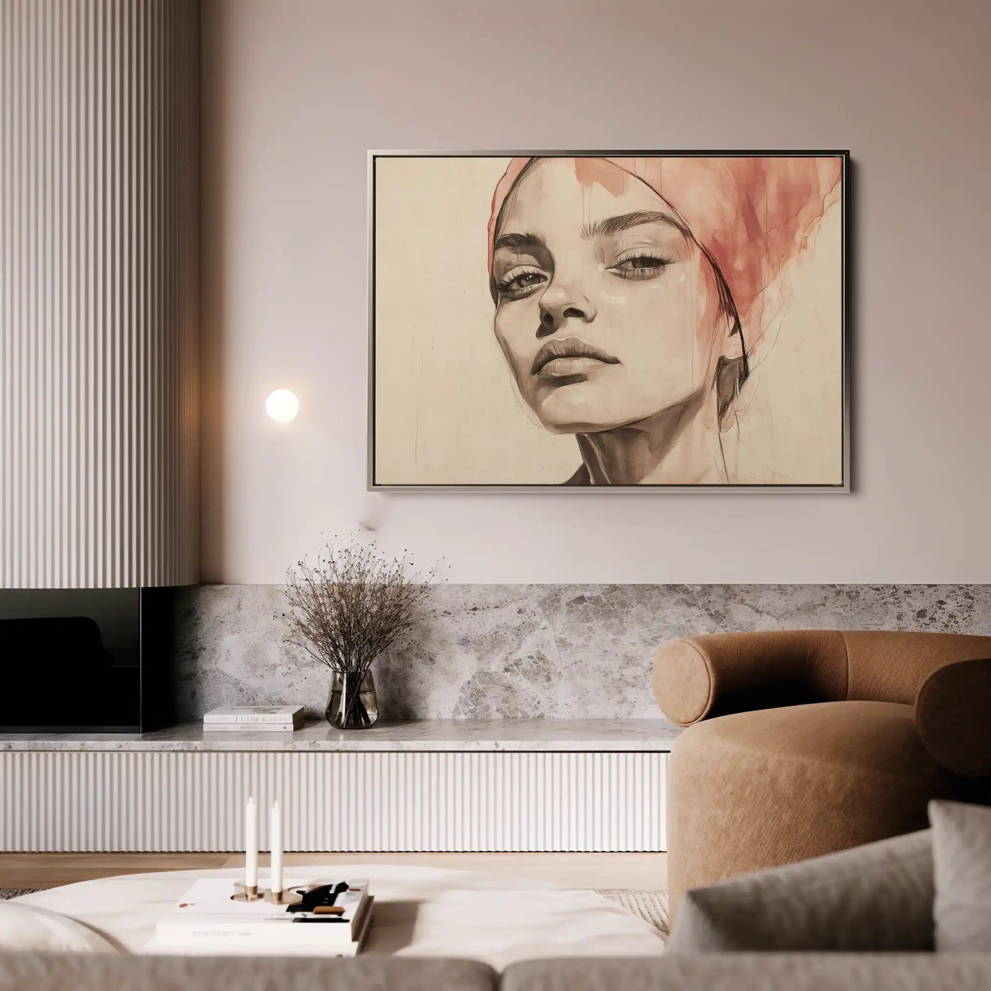 Portrait 053 Canvas Art 90 x 60 cm / Stretched on hidden frame