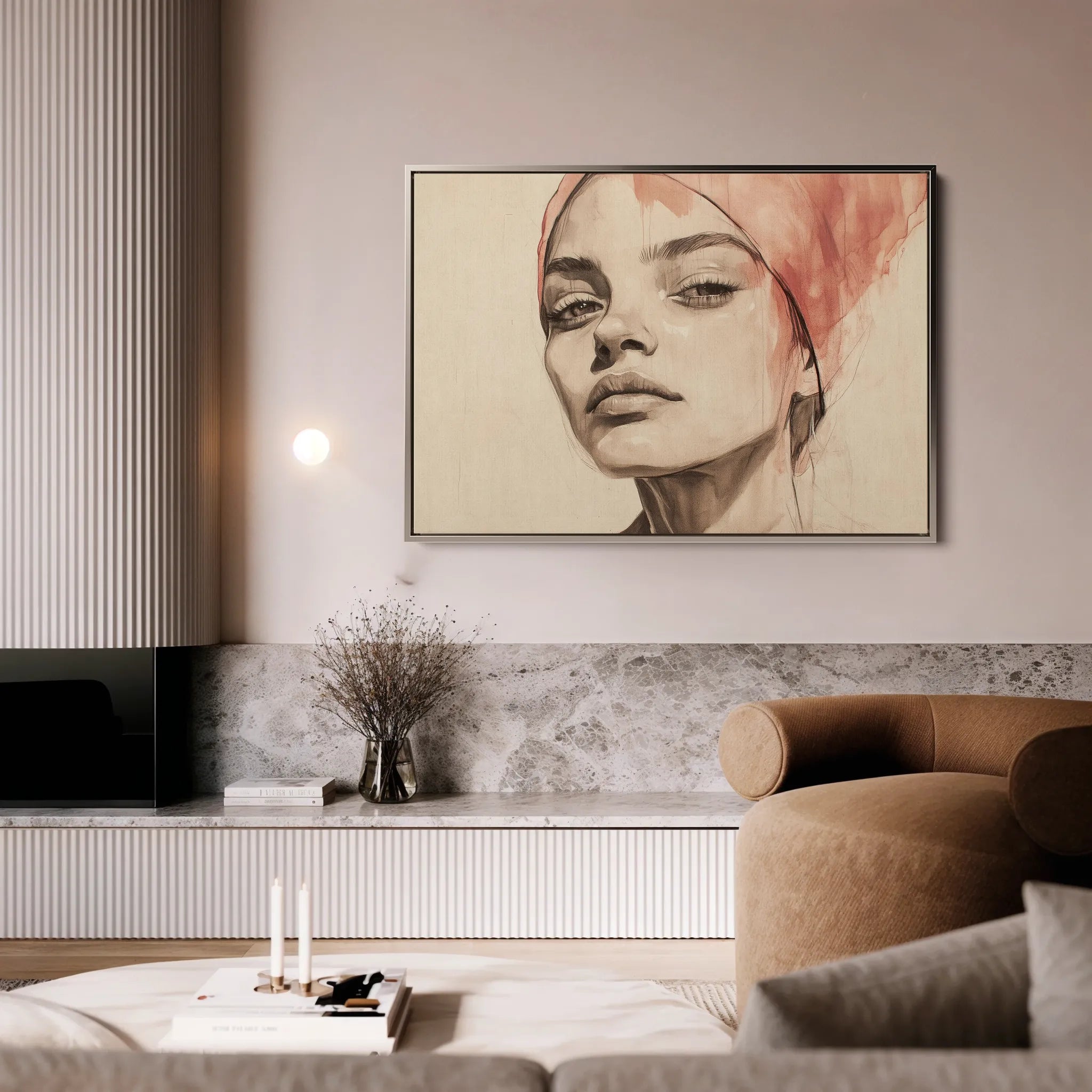 Portrait Canvas Wall Art WAD053-P 90 x 60 cm / Stretched on hidden frame