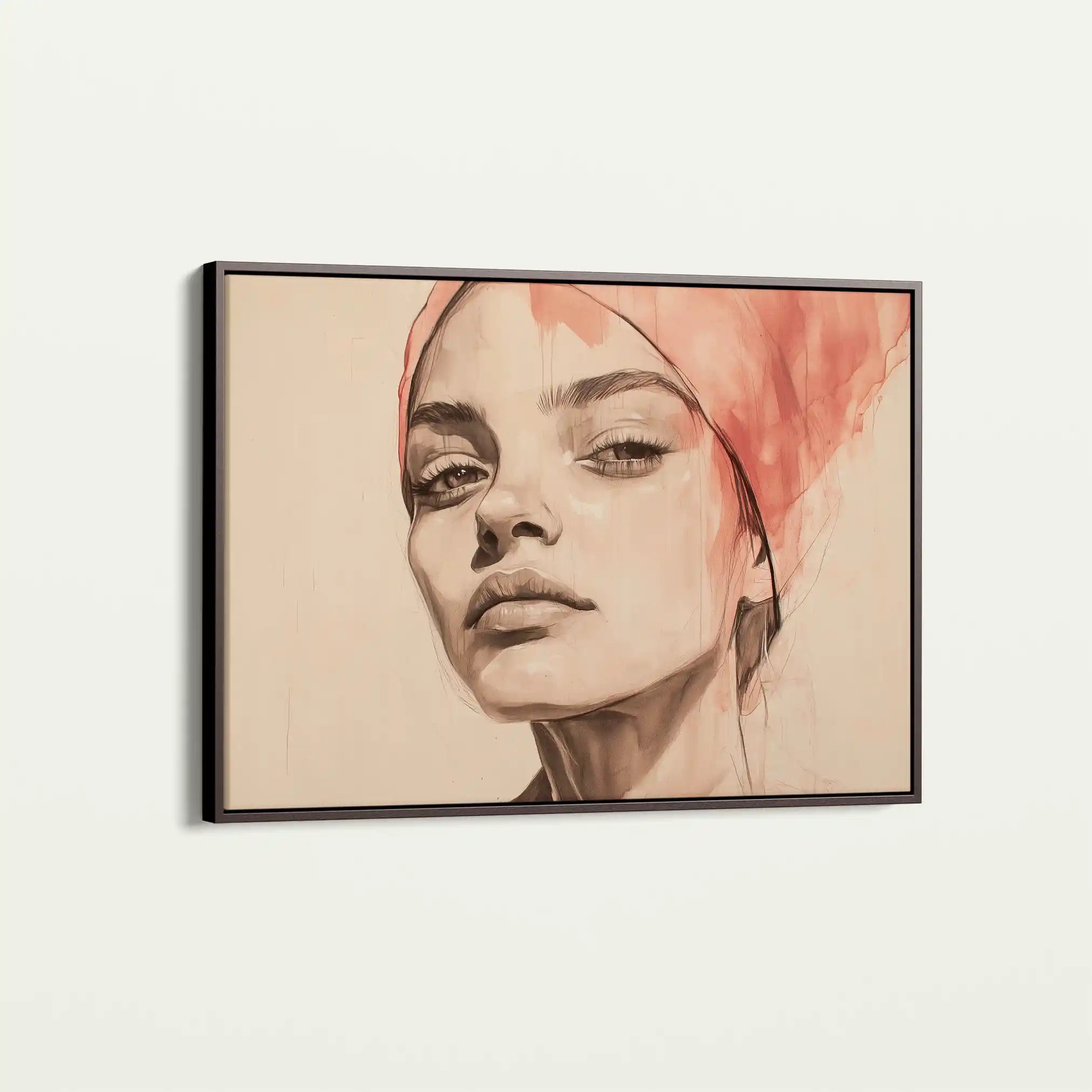 Portrait 053 Canvas Art 90 x 60 cm / Stretched on hidden frame