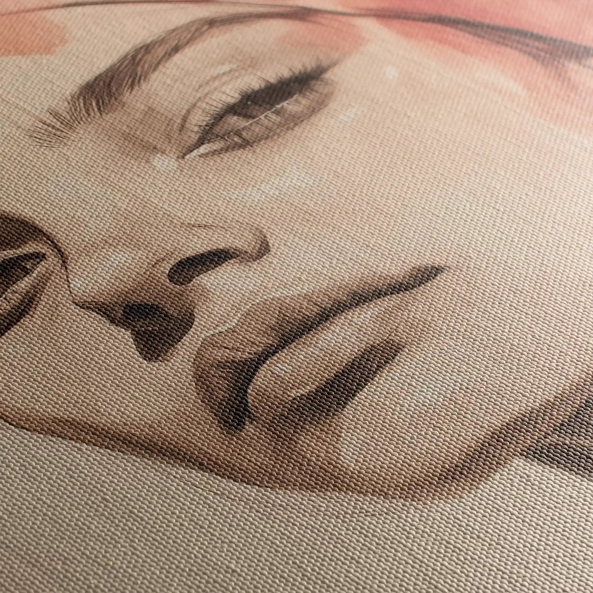 Portrait 053 Canvas Art 90 x 60 cm / Stretched on hidden frame