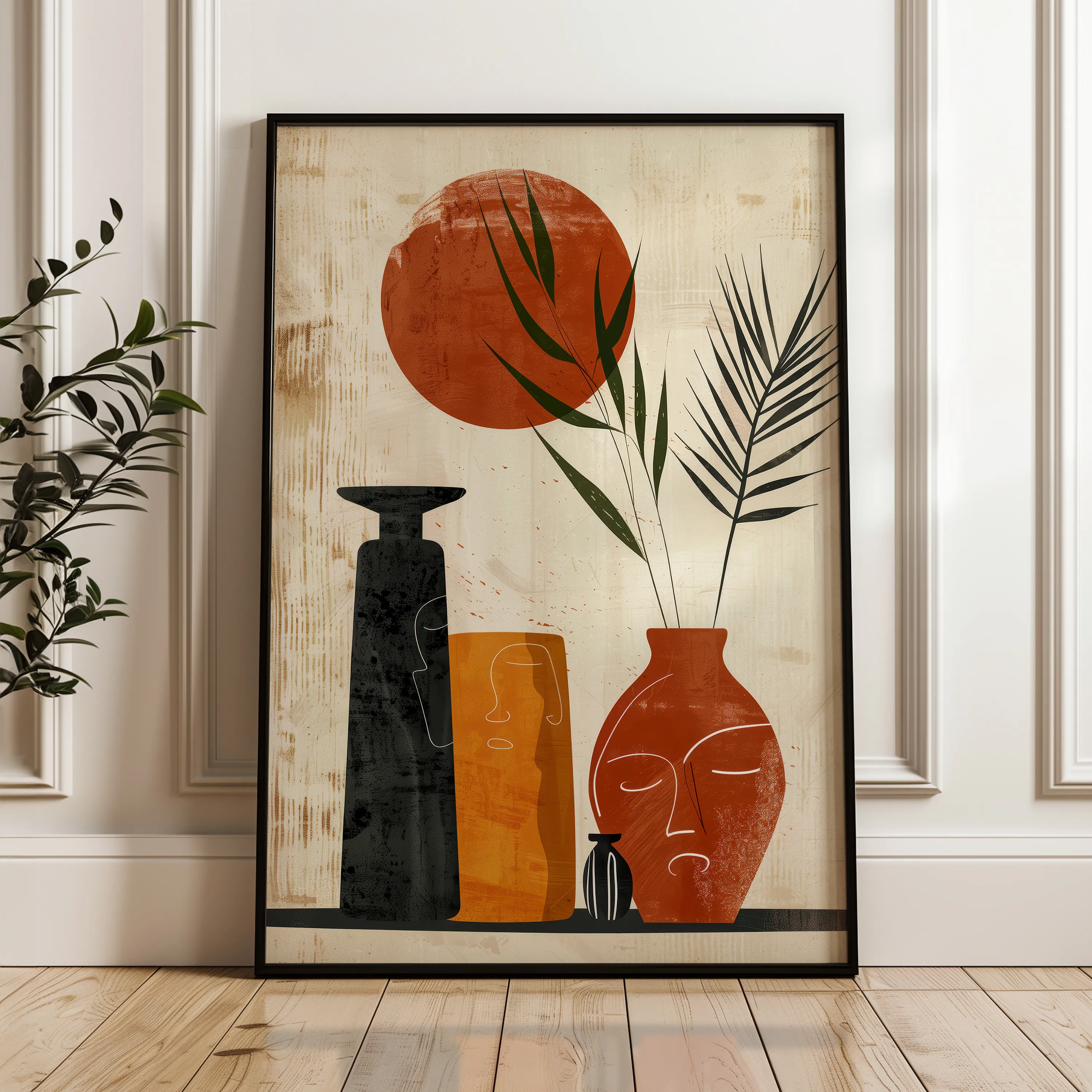Boho Canvas Wall Art WAD054-BH 90 x 60 cm / Stretched on hidden frame