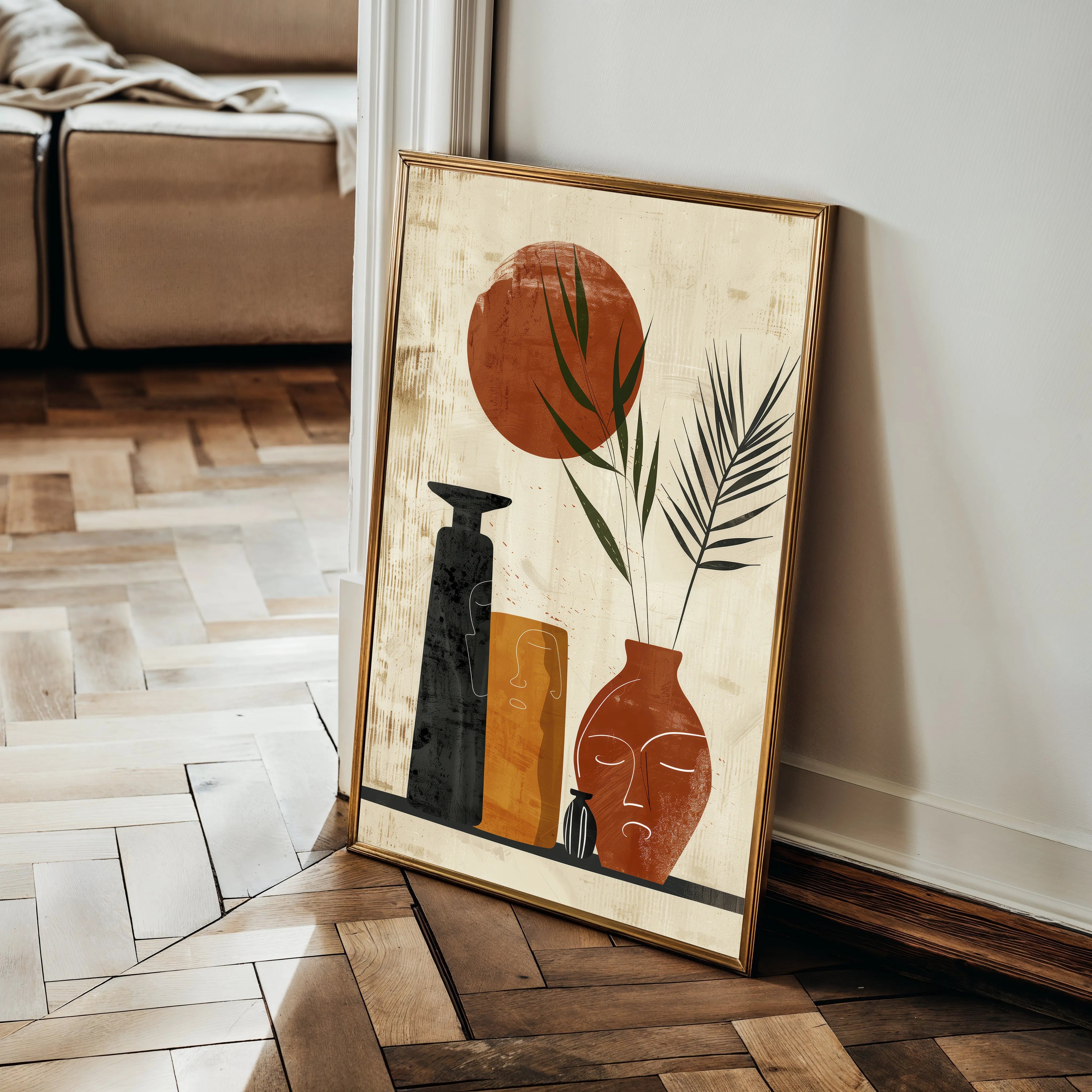 Boho Canvas Wall Art WAD054-BH 90 x 60 cm / Stretched on hidden frame