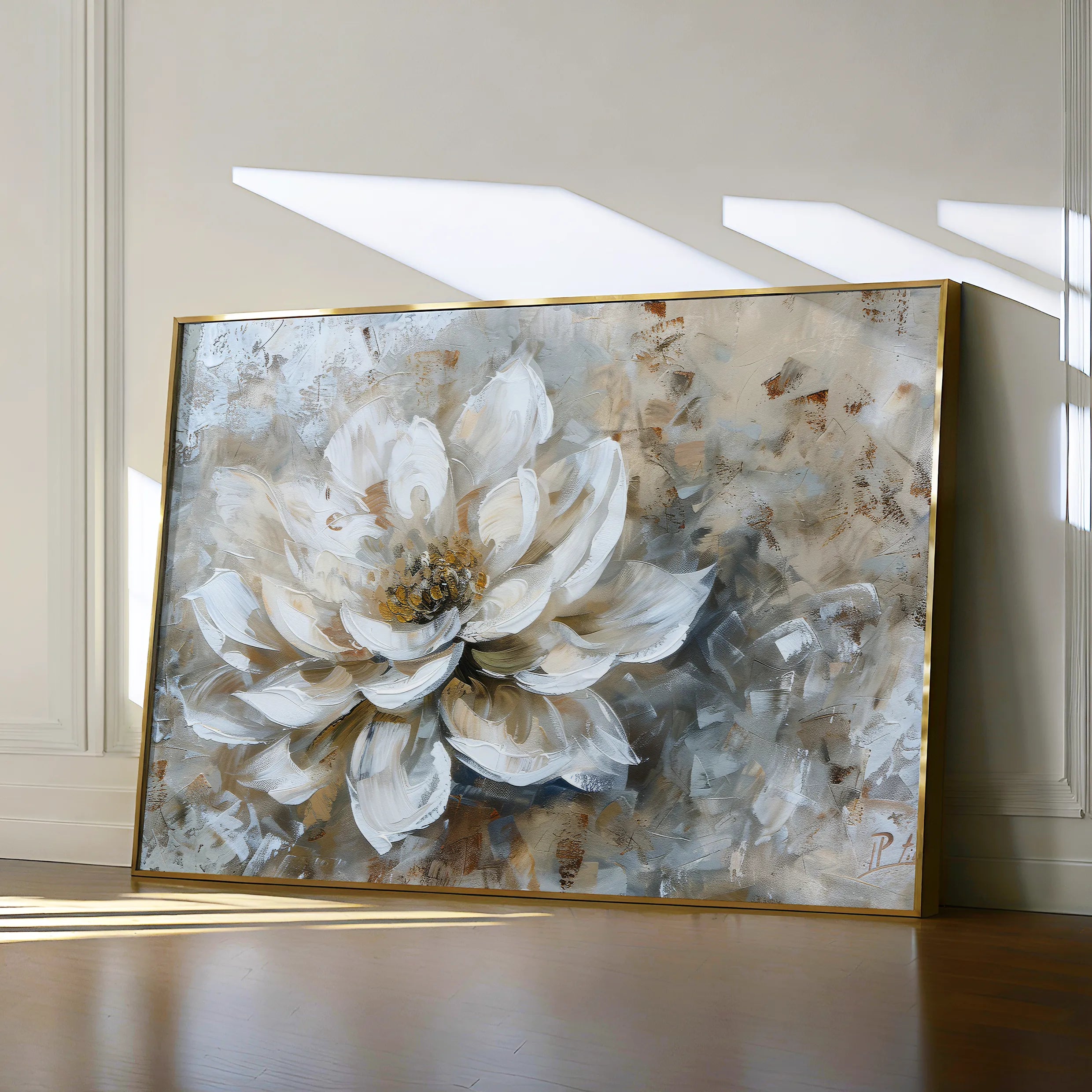 Floral Canvas Wall Art WAD054-F 90 x 60 cm / Stretched on hidden frame