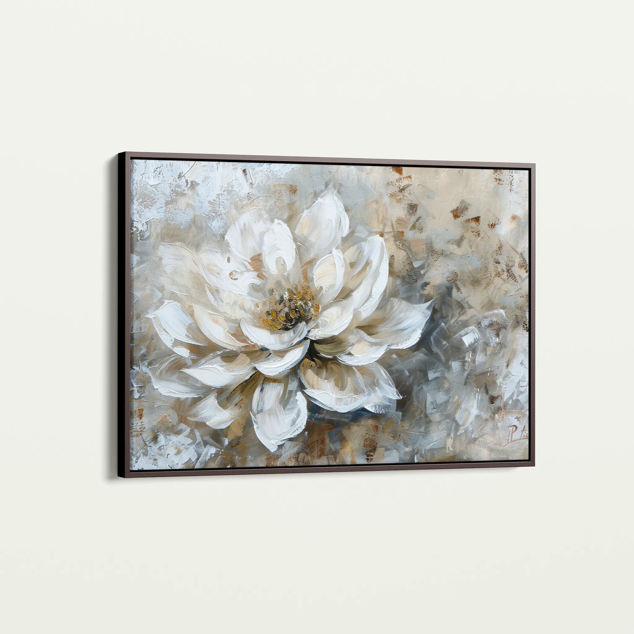 Floral Canvas Wall Art WAD054-F 90 x 60 cm / Stretched on hidden frame
