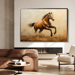 Horses 054 Canvas Art 90 x 60 cm / Stretched on hidden frame