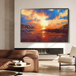 Landscape 054 Canvas Art 90 x 60 cm / Stretched on hidden frame