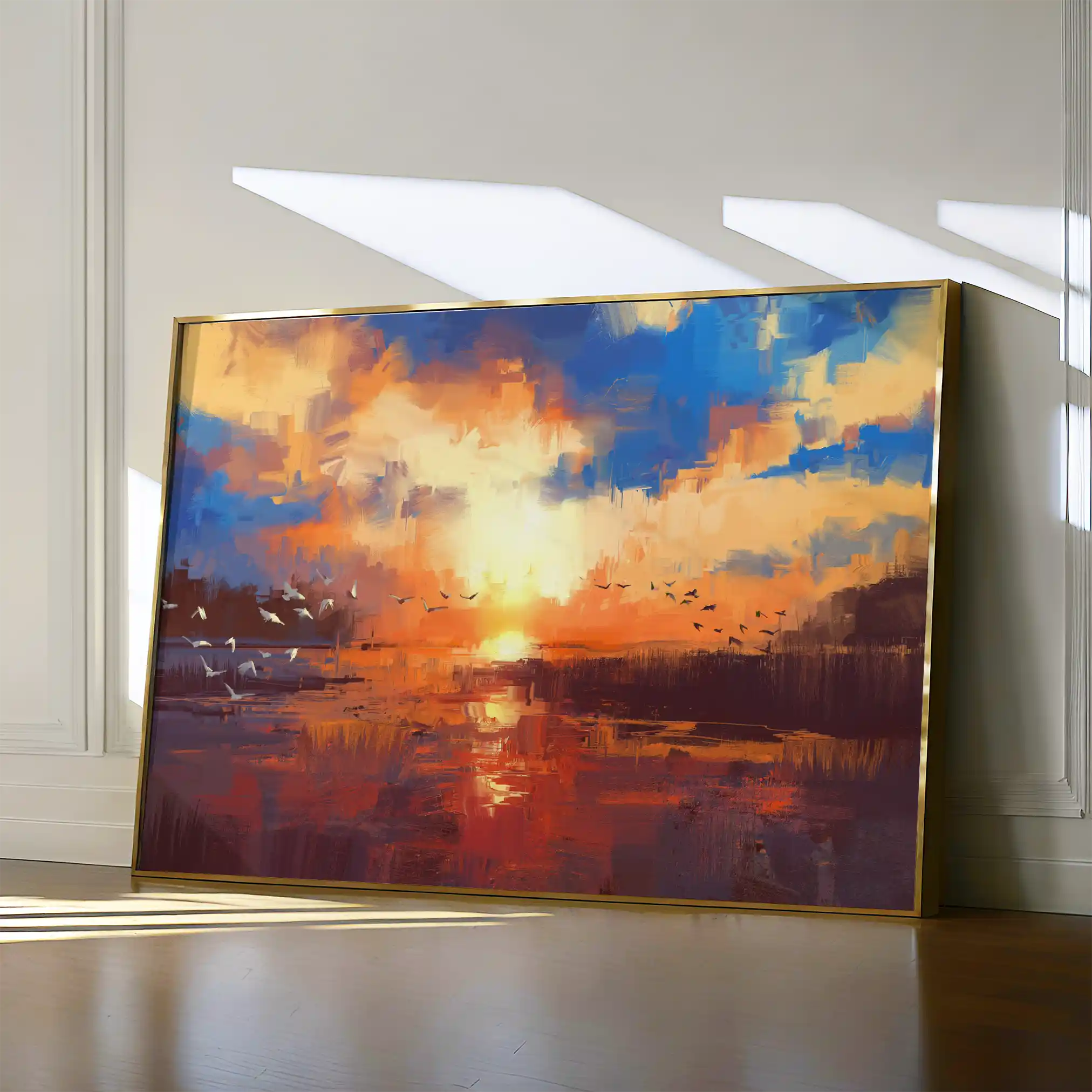 Landscape 054 Canvas Art 90 x 60 cm / Stretched on hidden frame