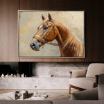 Horses 055 Canvas Art 90 x 60 cm / Stretched on hidden frame