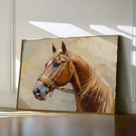 Horses 055 Canvas Art 90 x 60 cm / Stretched on hidden frame