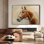Horses 055 Canvas Art 90 x 60 cm / Stretched on hidden frame
