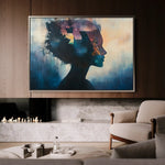 Portrait 055 Canvas Art 90 x 60 cm / Stretched on hidden frame