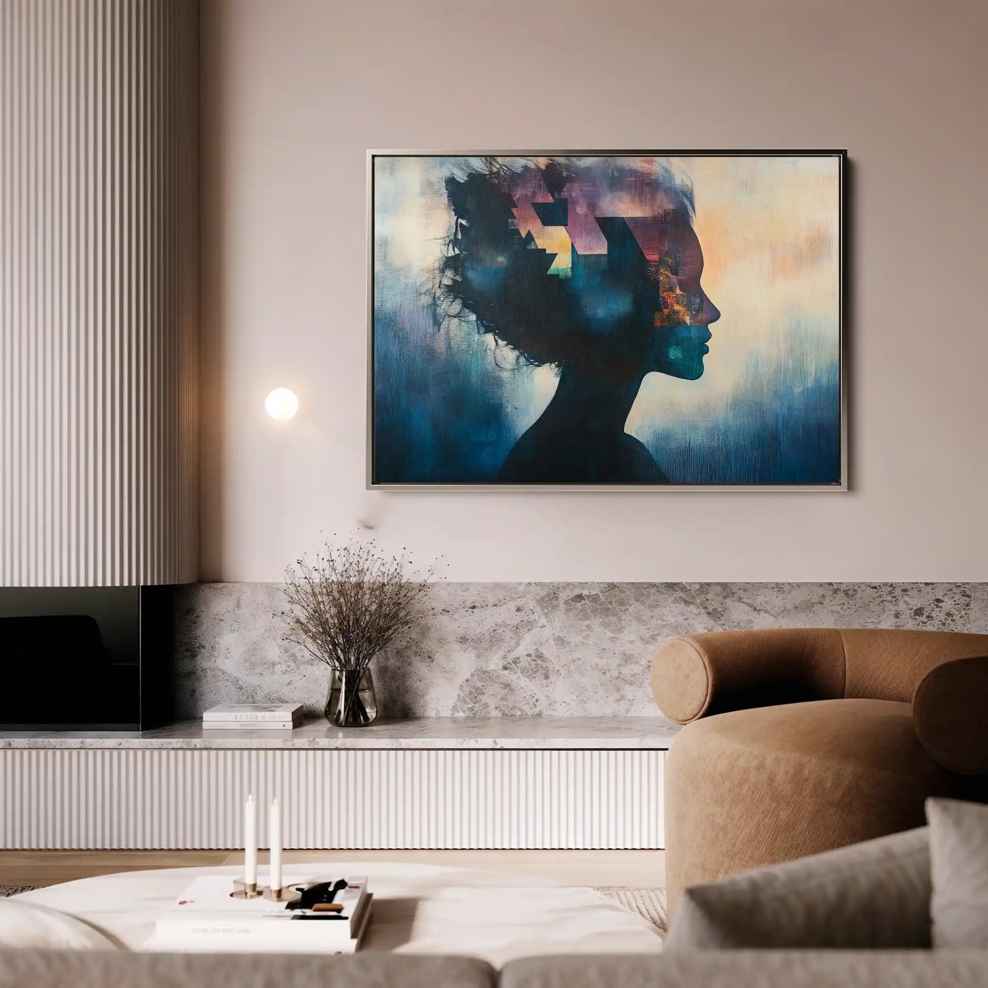 Portrait 055 Canvas Art 90 x 60 cm / Stretched on hidden frame