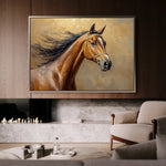 Horses 056 Canvas Art 90 x 60 cm / Stretched on hidden frame