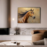Horses 056 Canvas Art 90 x 60 cm / Stretched on hidden frame