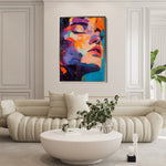 Portrait 056 Canvas Art 90 x 60 cm / Stretched on hidden frame