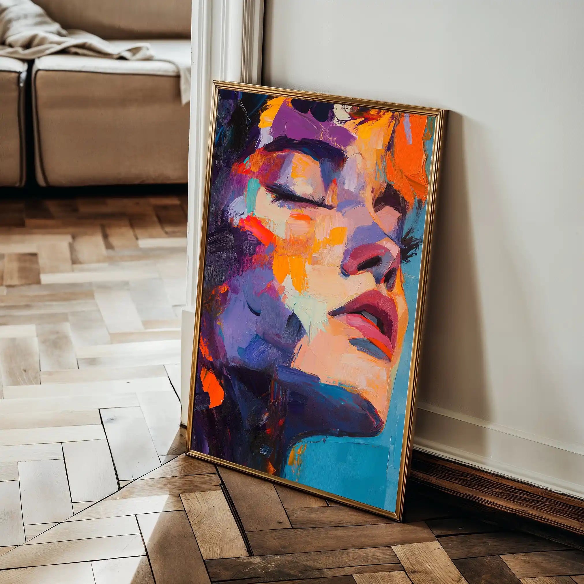 Portrait 056 Canvas Art 90 x 60 cm / Stretched on hidden frame