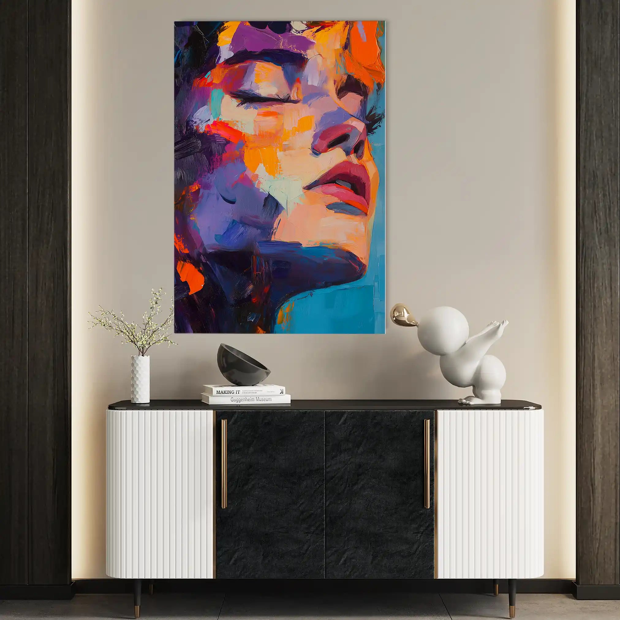 Portrait 056 Canvas Art 90 x 60 cm / Stretched on hidden frame