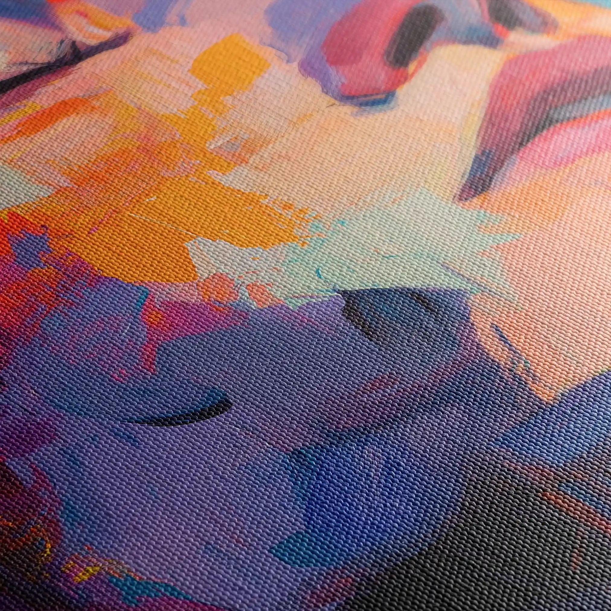 Portrait 056 Canvas Art 90 x 60 cm / Stretched on hidden frame