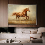 Horses 057 Canvas Art 90 x 60 cm / Stretched on hidden frame