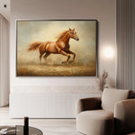 Horses 057 Canvas Art 90 x 60 cm / Stretched on hidden frame